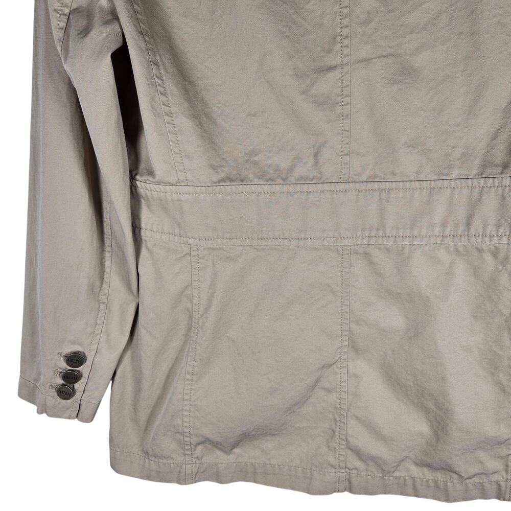 Emanuel Ungaro Liberte Jacket Women Petite 10/44 Khaki Cotton Utility Safari VTG - Picture 10 of 12